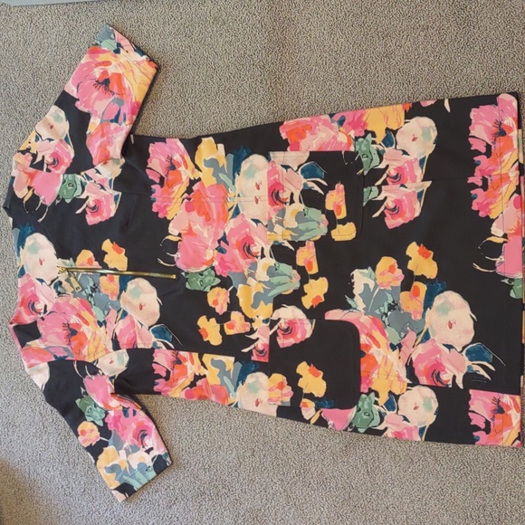 Spartina 449 Helena Floral Print Ponte Knit Midi Dress Size Small EUC - Picture 4 of 16